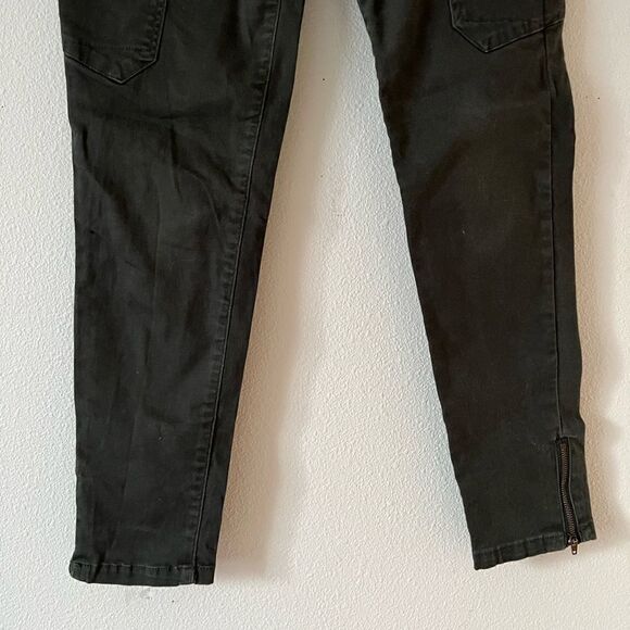 Jolt Jeans Womens Regular Size green Stretch Jegging Skinny zip ankle Casual 7 - Picture 5 of 7